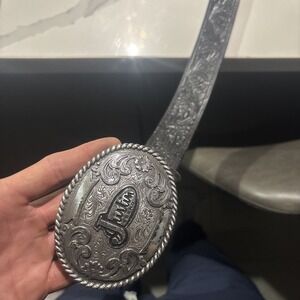 justin belt and buckle Vintage Top Grain Made In USA Size 38